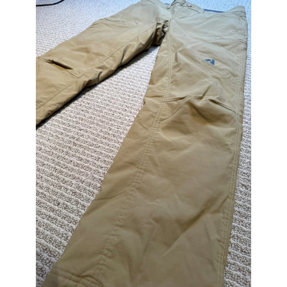 Eddie Bauer First Ascent Guide Pro Fleece‎ Lined Pants Mens 32x30 Tan Hiking